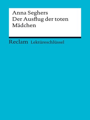 cover image of Lektüreschlüssel. Anna Seghers